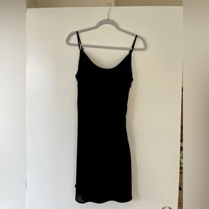Aqua slip dress black